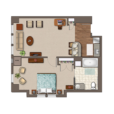 Juniper-Mother-VillageofDaylesfordCrossing-floorplan-onebedroom